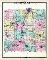 Jefferson County Map, Wisconsin State Atlas 1878